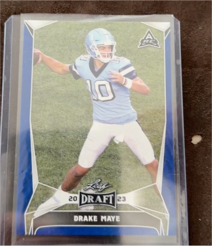 2023 Leaf Draft #34 Drake Maye — front