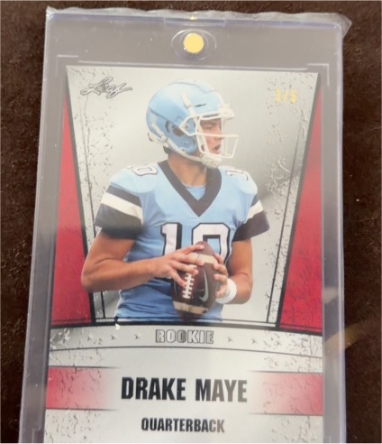 2023 Leaf Draft Rookie Silver #RS-31 Drake Maye — front