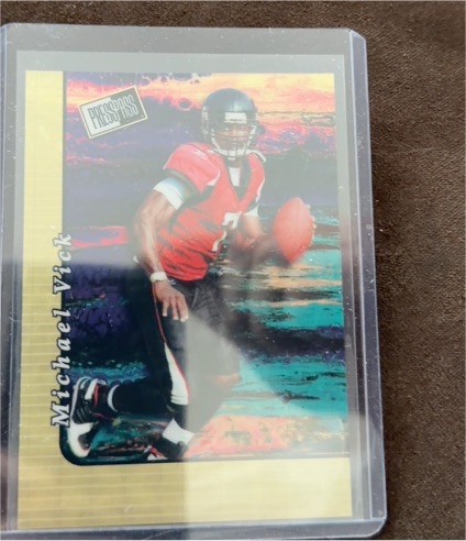 2024 Leaf Press Pass Premium Retro #R20B-201 Michael Vick — front
