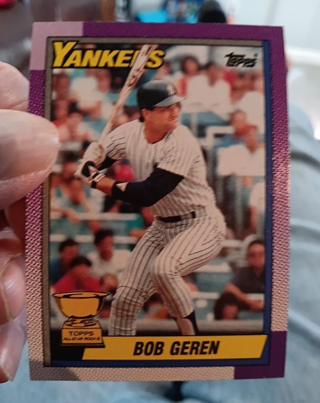 1990 Topps #536 Bob Geren — front