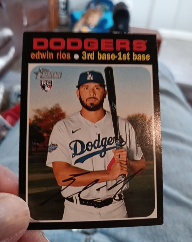 2020 Topps Heritage High Number #530 Edwin Rios — front