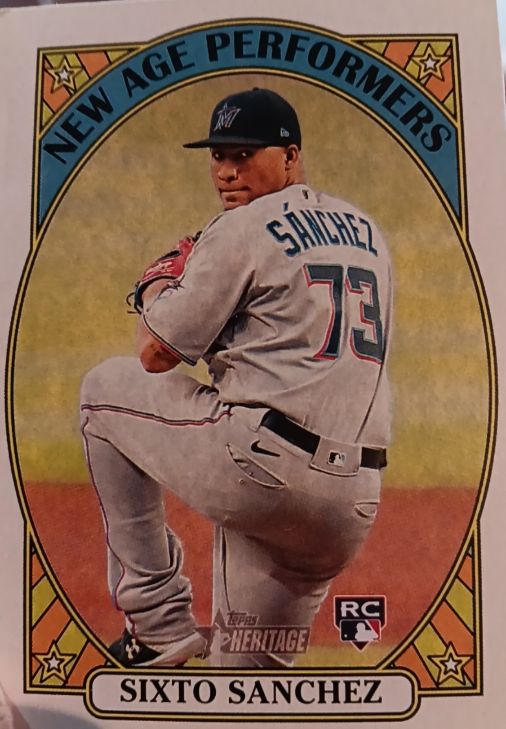 2021 Topps Heritage New Age Performers #NAP-21 Sixto Sanchez — front