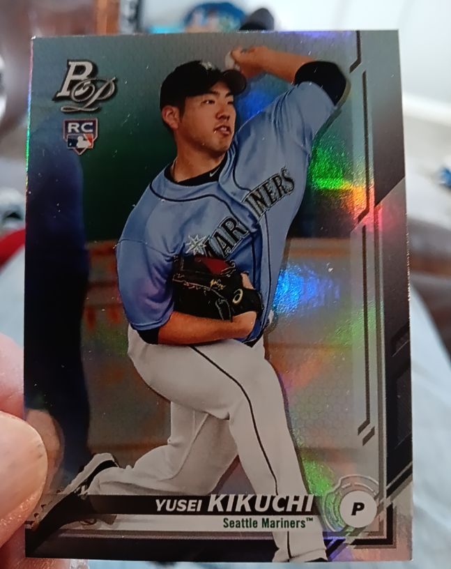 2019 Bowman Platinum #48 Yusei Kikuchi — front