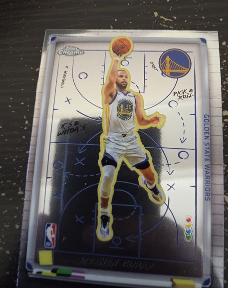 2025-26 Topps Chrome #XW-5 Stephen Curry X's & Whoa's — front