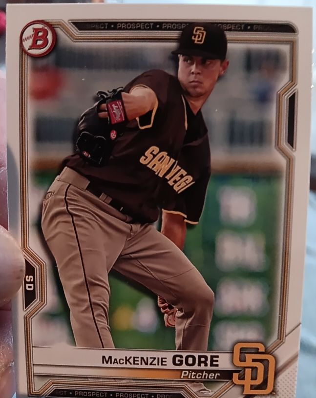 2021 Bowman Prospects #BP-105 MacKenzie Gore — front