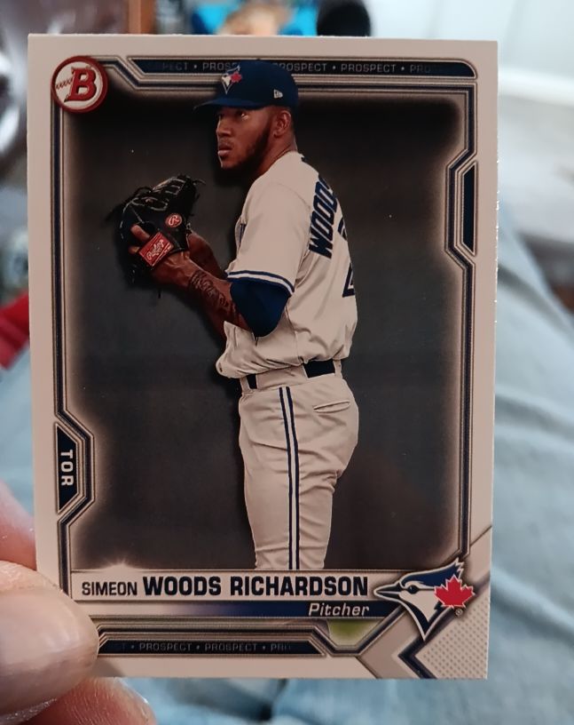 2021 Bowman #BP-95 Simeon Woods Richardson — front