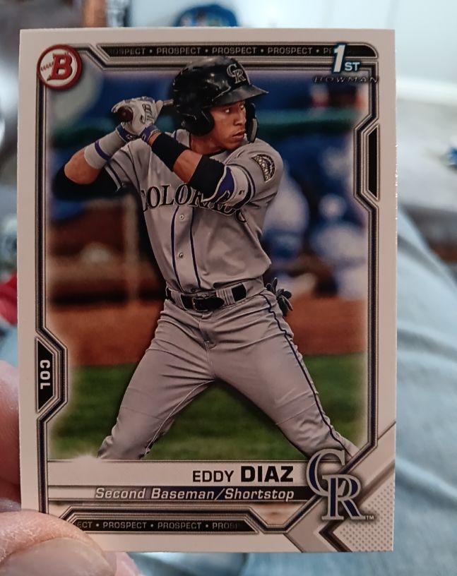 2021 Bowman #BP-33 Eddy Diaz — front