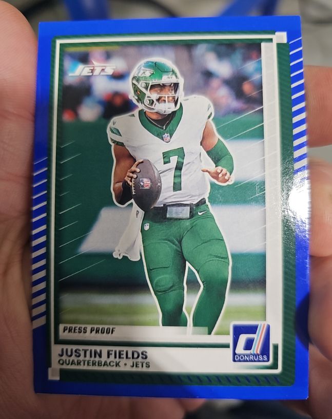 2025 Donruss #248 Justin Fields Press Proof — front