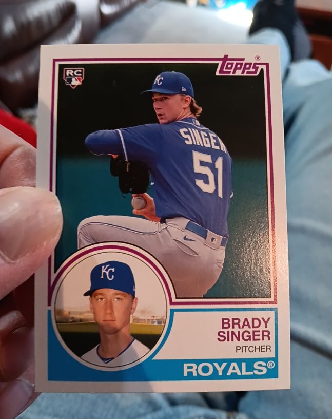 2021 Topps Archives #174 Brady Singer RC Rookie Royals — front