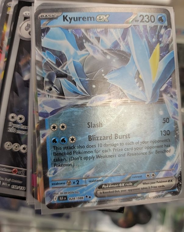 2025 Pokémon SV Black Bolt #028 Kyurem ex — front