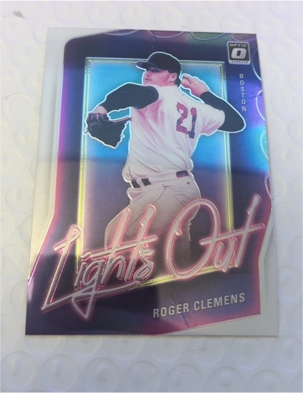 2021 Panini Donruss Optic #LO13 Roger Clemens Lights Out Boston Red Sox — front