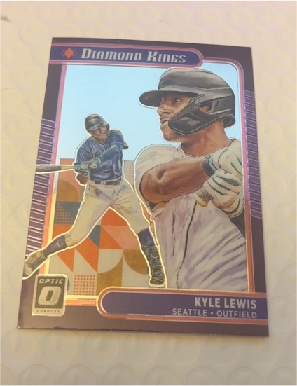 2021 Donruss Optic #13 Kyle Lewis Diamond Kings Seattle Mariners — front