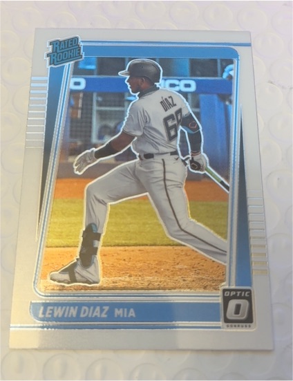 2021 Donruss Optic #98 Lewin Diaz — front