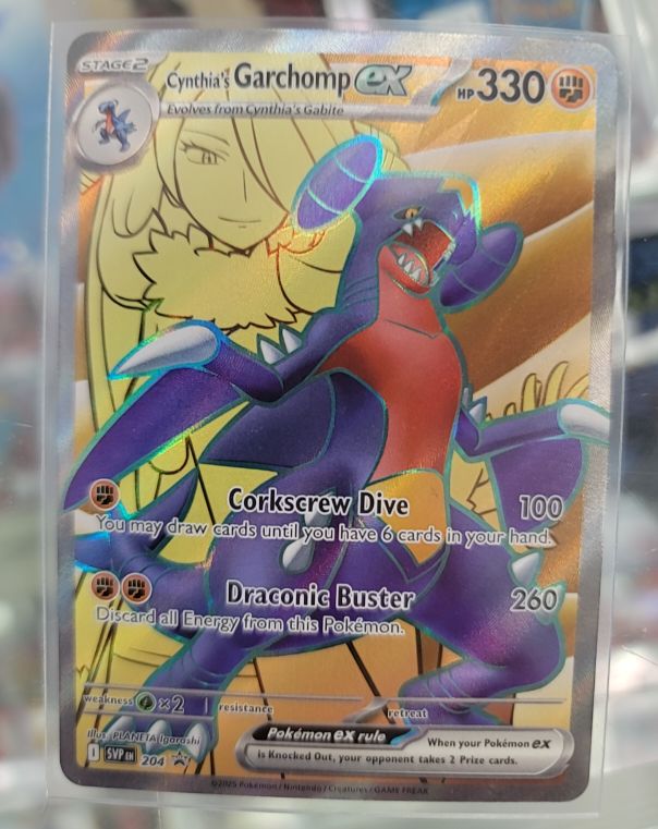 Cynthia's Garchomp ex #204 Black Star Promo — front