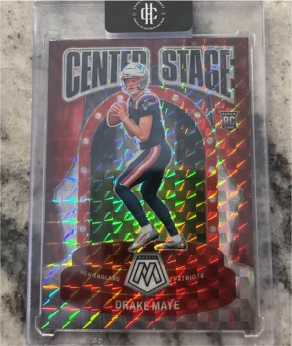 2024 Panini Mosaic Center Stage #11 Drake Maye — front