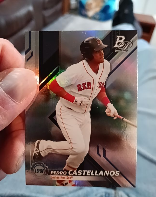 2019 Bowman Platinum Top Prospects #TOP-87 Pedro Castellanos — front