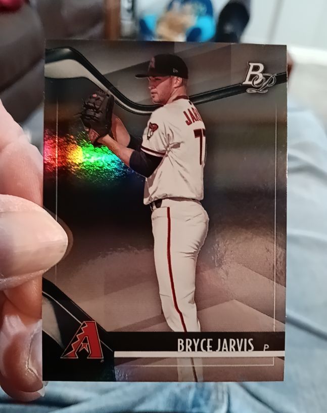 2021 Bowman Platinum #TOP-100 Bryce Jarvis — front