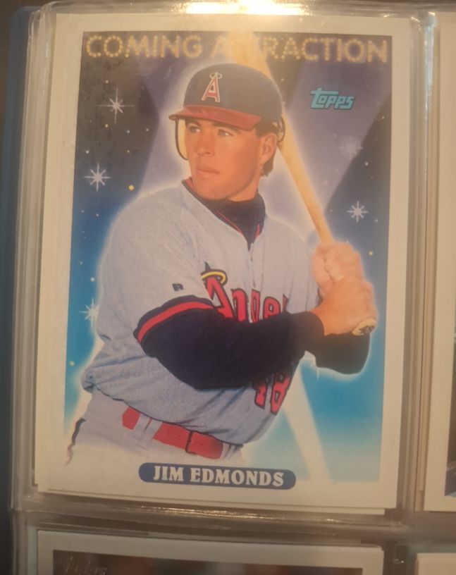 1993 Topps #799 Jim Edmonds Coming Attraction — front