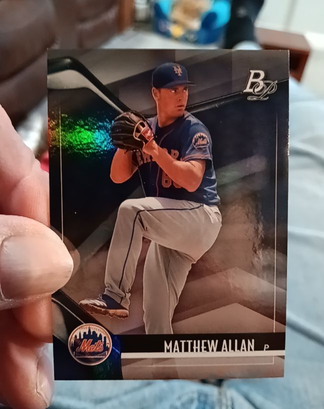 2021 Bowman Platinum Top Prospects #TOP-22 Matthew Allan — front