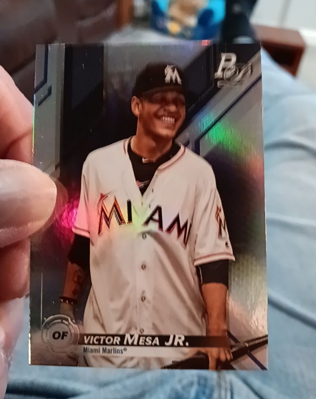 2019 Bowman Platinum #TOP-14 Victor Mesa Jr. — front