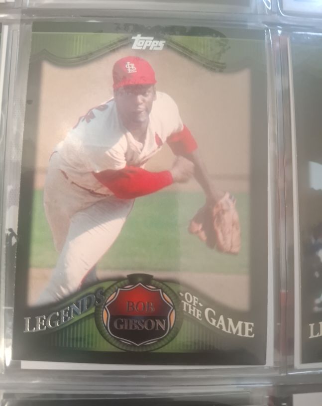 2009 Topps Legends of the Game #LG19 Bob Gibson — front