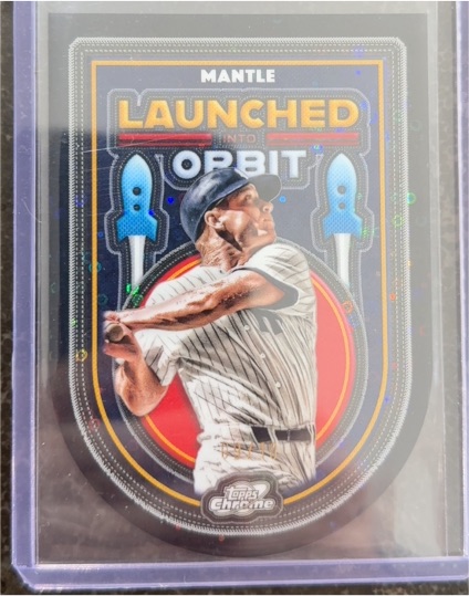 2025 Topps Cosmic Chrome Launched Into Orbit Mickey Mantle #LIO-18 — front