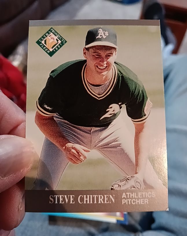 1991 Fleer Ultra #376 Steve Chitren — front