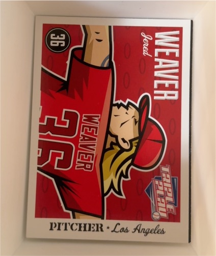 2012 Panini Triple Play #36 Jared Weaver — front