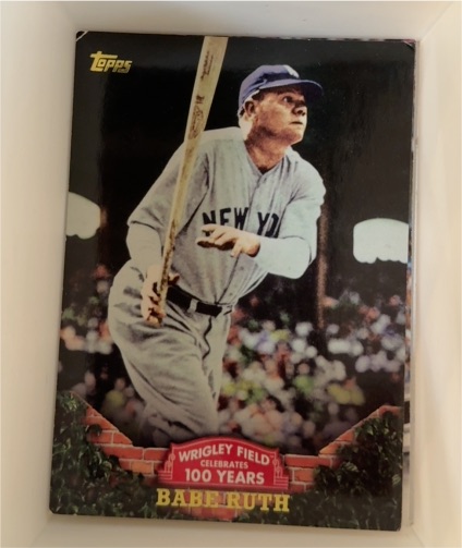 2016 Topps 100 Years at Wrigley Field #WRIG-19 Babe Ruth — front