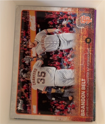 2015 Topps #29 Brandon Belt — front