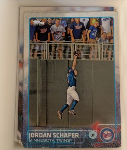 2015 Topps Series 2 #604 Jordan Schafer — front