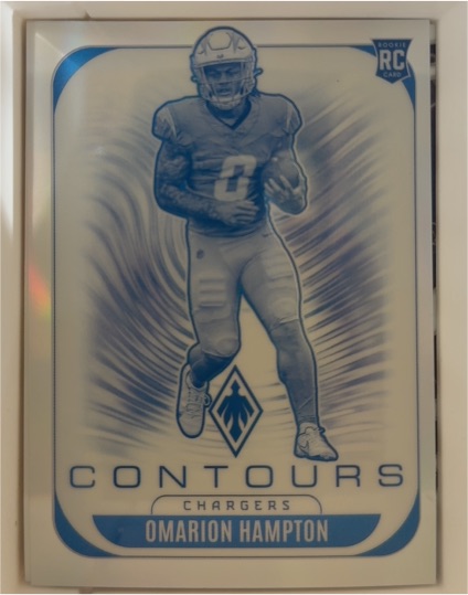 2025 Panini Phoenix #18 Omarion Hampton Contours — front