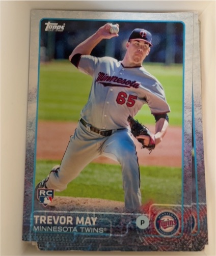 2015 Topps #55 Trevor May — front