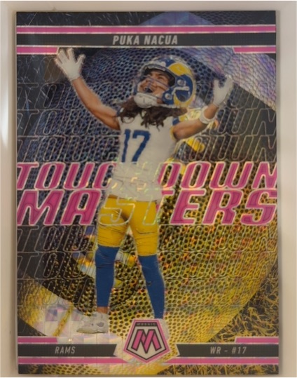 2025 Panini Mosaic Touchdown Masters #12 Puka Nacua — front