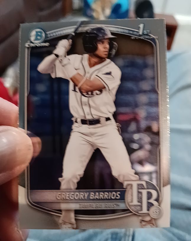 2025 Bowman Chrome #BCP-7 Gregory Barrios — front