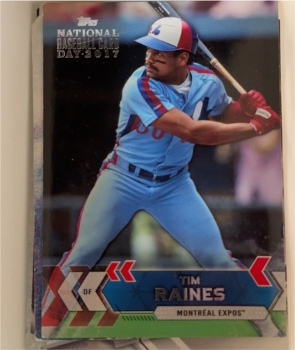 2017 Topps National Baseball Card Day Tim Raines — front