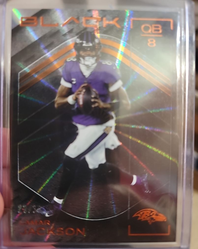 2025 Panini Black #30 Lamar Jackson — front