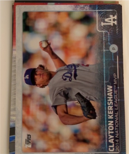 2015 Topps #545 Clayton Kershaw — front