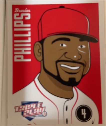 2012 Panini Triple Play #19 Brandon Phillips — front