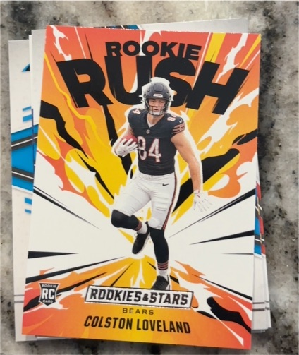 2025 Panini Rookies & Stars #4 Colston Loveland Rookie Rush — front