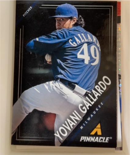 2013 Pinnacle #127 Yovani Gallardo — front