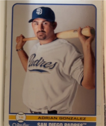 2009 O-Pee-Chee #110 Adrian Gonzalez — front