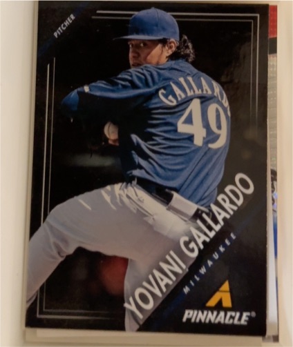 2013 Panini Pinnacle #127 Yovani Gallardo — front