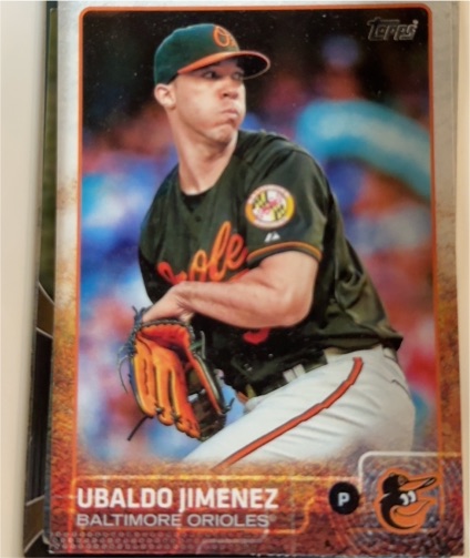 2015 Topps #157 Ubaldo Jimenez — front