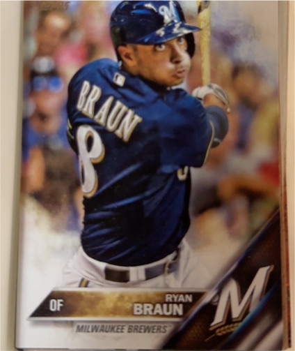 2016 Topps #298 Ryan Braun — front