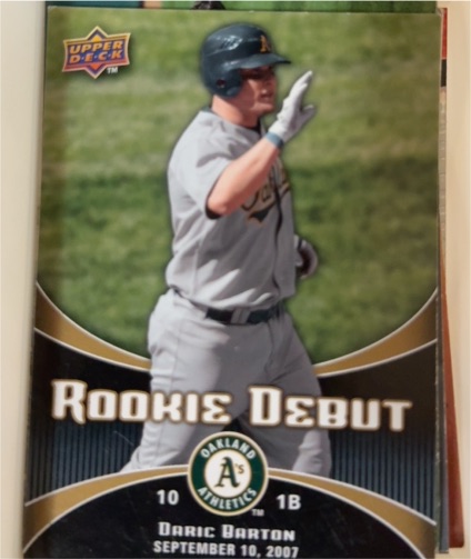 2008 Upper Deck Rookie Debut #20 Daric Barton — front