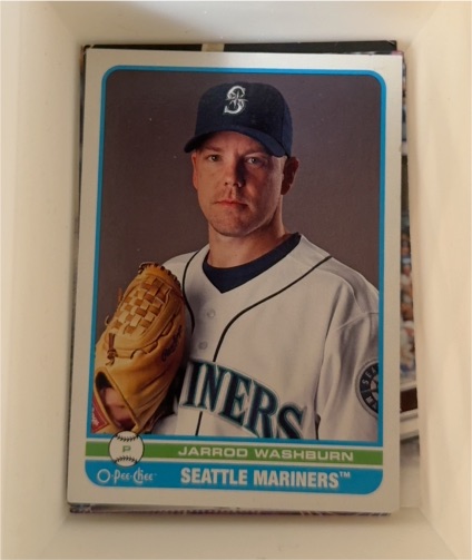 2001 O-Pee-Chee #P Jarrod Washburn — front
