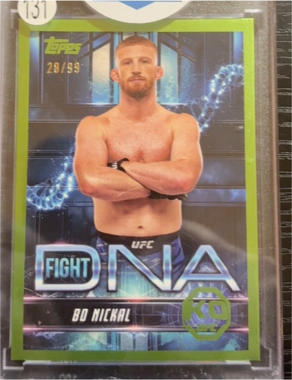 2025 Topps Knockout UFC Fight DNA #FD-11 Bo Nickal — front