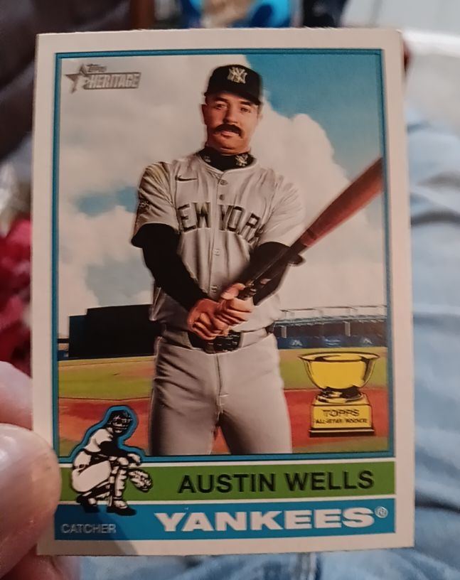 2025 Topps Heritage #441 Austin Wells — front
