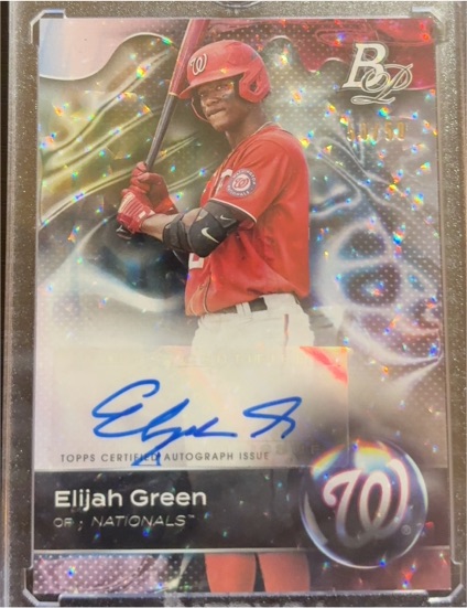 2023 Bowman Platinum #TOP-67 Elijah Green — front